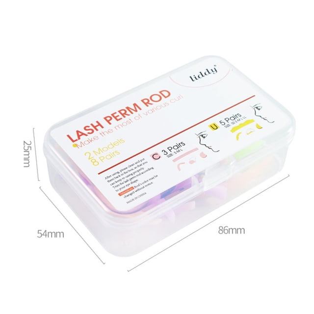 Vogacara 10 Uds. De almohadillas para permanente de rizador de pestañas, almohadillas para maquillaje, herramienta de belleza verde Pestañas postizas Tipo 1