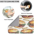 thumbnail image 4 of Absorbent Dish Drying Mat,Food Carrots Prints 16*18inch Dish Drying Mat for Kitchen Counter Microfiber Absorbent Dish Draining Reusable Washable Extra, 4 of 6