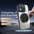thumbnail image 3 of for iPhone 16e Magnetic Clear Case Compatible with MagSafe, Drop Protection Ultra Slim Shockproof Anti-Scratch Phone Case with Camera Lens Protector Dust-Proof for Men Women - Black, 3 of 7