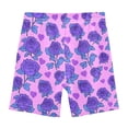 thumbnail image 4 of joogoo Rose Flower Purple Girls Lined Shorts Bike Dance Bottoms 5T, 4 of 7