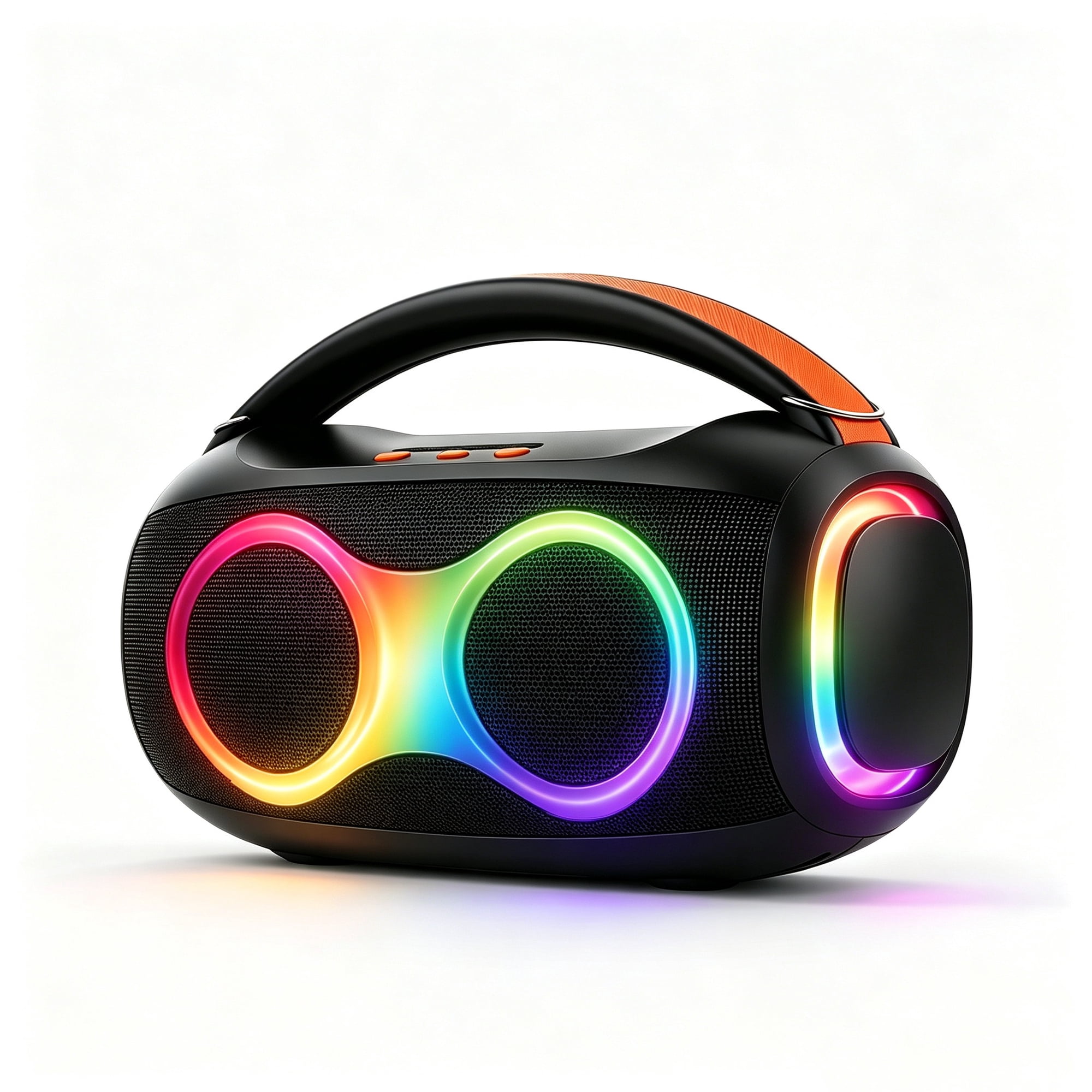 Outdoor Bluetooth Speaker with Bass Boost, 80W Loud Portable Speaker with Dynamic Light, 20H Playtime, IPX5 Waterproof, USB/AUX/TF for Party, Speakers Bluetooth 6.0 Wireless with TWS