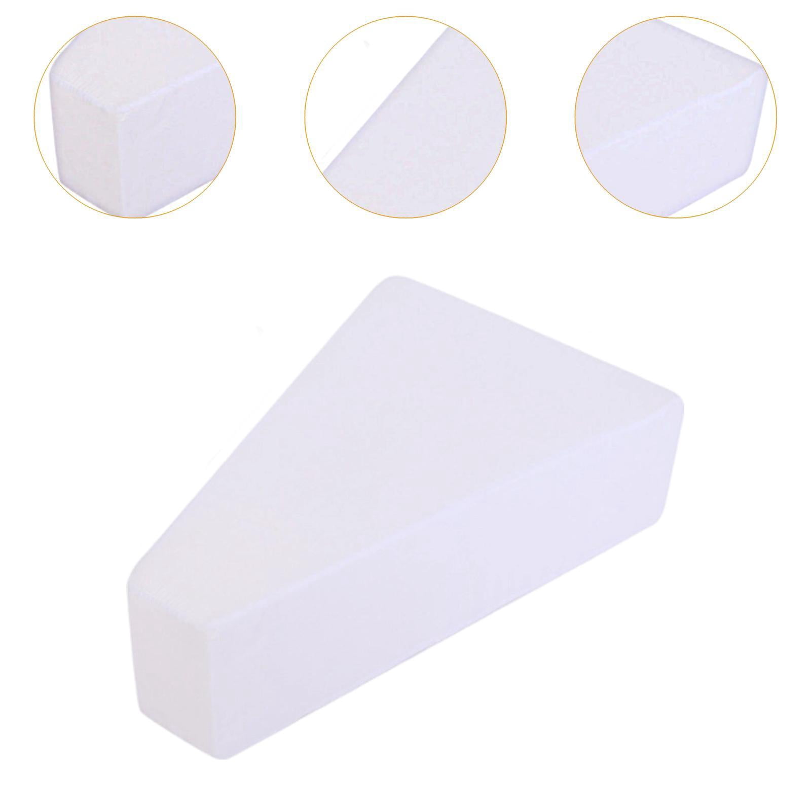 Wswqop Leg Elevating Pillow Ergonomic Trapezoid Foam Wedge Cushion Support Pad for Side White