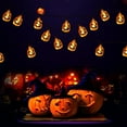 thumbnail image 6 of Gustave 30 LED Halloween String Lights Battery Operated Pumpkin Lights 15Ft Holiday Fairy Light for Home Party Indoor Outdoor Decoration, 2 Modes, 6 of 12
