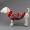 thumbnail image 3 of Pet Classic Knitted Sweater, Autumn Winter Warm Dogs Costume, Christmas Elk Pattern Sweaters for Small and Medium Dogs, 3 of 5