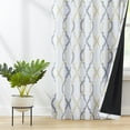 thumbnail image 3 of Decoultimatex Blackout Yellow Gray Geometric Thermal Insulated Curtains, 52” x 84” (2 Panels), 3 of 6