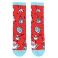 thumbnail image 5 of Calcetines Bioworld Dr. Seuss con gato con sombrero y pescado para niños de 7 a 9 años, 5 of 5