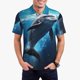 thumbnail image 1 of Fotbe Ice Blue Ocean Cute Dolphin Camiseta Polo de Golf para Hombre con Estampado – Camisa Deportiva Transpirable con Cuello Abotonado-Medium, 1 of 6