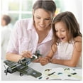 thumbnail image 3 of WW2 Spitfire Fighter Military Plane Building Set - with Sliding Features, Compatible with Lego-technic  Plane, Rotating Propellers, and an Open Cockpit Door, 3 of 5
