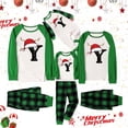 thumbnail image 5 of Fgnfyis Family Christmas Pajamas Deer Horn Christmas Hat Letter Print Matching Long Sleeve Pajamas Set Loungewear, 5 of 5
