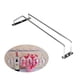 thumbnail image 5 of Yuarrent Sola debajo del gabinete Stemware Rack Barra de cocina Alambre de acero inoxidable Soporte para colgar copas de vino Almacenamiento y organización del hogar 55cm Yuarrent HA0679-03B, 5 of 6