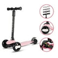 thumbnail image 7 of HighTech Mega GlideKick 3-Wheel Foldable Scooter With Lightup Wheels & Extendable T-Bar - Pink, 7 of 7