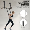 thumbnail image 4 of Multi-functional Wall Mounted Pull Up Bar Heavy Duty Chin Up Bar for Home Gym Indoor Upper Body Workout, Power Tower Set Training Equipment Fitness Dip Stand Supports to 440 Lbs, 4 of 8