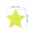 thumbnail image 2 of Uxcell Reflective Stickers, 20 Pack 2.36 x 2.36 Inch Adhesive Night Star Shape Safety Tape Reflector, Green, 2 of 5