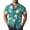 Green, variant on Hawaiian Shirt for Men Short Sleeve Button Down Coconut Palm Print Aloha Shirts Casual Beach Vacation Clothes