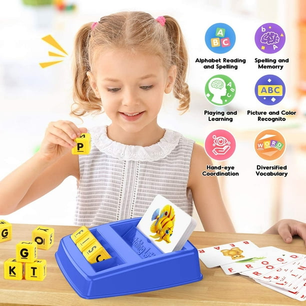 Jeux d'apprentissage pour enfants de 3 à 8 ans, jeu de lettres assorties  pour enfants de 3 à 8 ans, jouets éducatifs pour garçons de 3 à 8 ans 