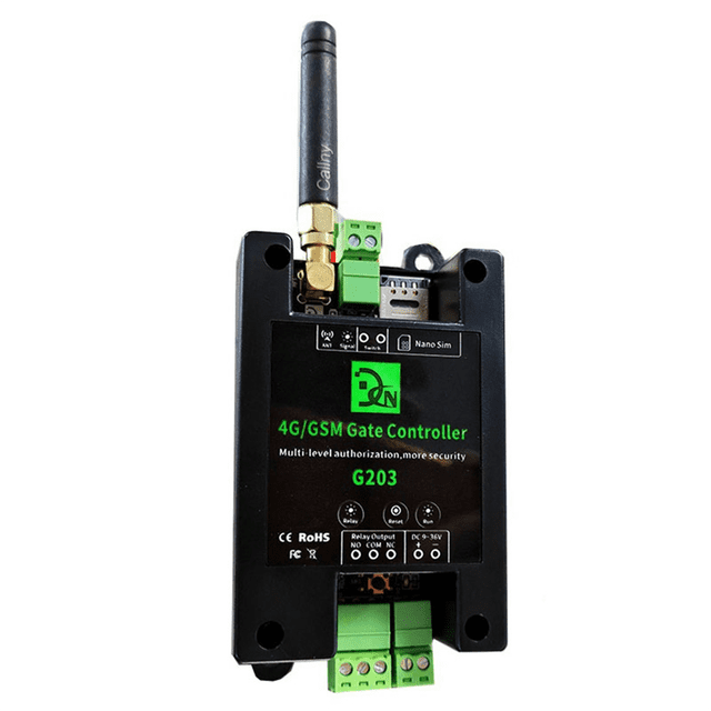GSM 2G Access Controller Remote Control Gate Opener Remote On/Off Relay Switch for Access Control Garage Door US Plug