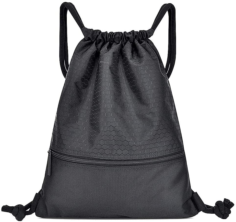 Girls/Boys School Bag PE Waterproof Drawstring Backpack Swim Shoes Gym SportsBag 