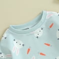 thumbnail image 5 of Bagilaanoe Newborn Easter Clothes Baby Girl Romper Sweatshirt Long Sleeve Bodysuits Print Pullover 3M 6M 12M 18M Infant Casual Tee Tops, 5 of 7