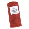 thumbnail image 2 of Love, Laugh, Craft Jute Burlap Roll Precut, Finished Edges, 6"W x 5-Yards, 740-24, Red Paisley Glitter, 2 of 7