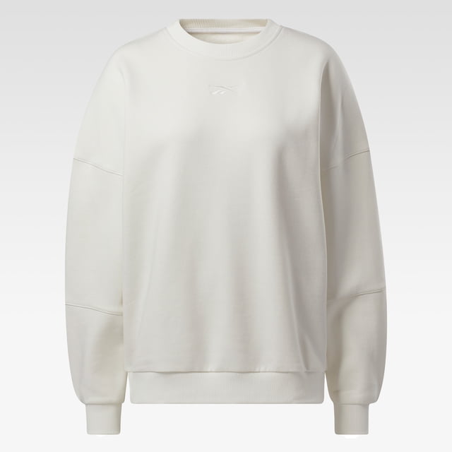 Reebok Femmes Lux Coupe Ample Crew en Craie M/M Rég