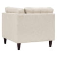 thumbnail image 4 of Modway Empress Upholstered Fabric Corner Sofa in Granite, 4 of 11