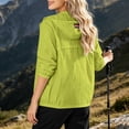 thumbnail image 3 of SEMPAI Women's Lightweight Jacket Windproof Long Sleeve Hooded Jackets Casual Zipper Solid Coat Trendy Outdoor Travel Vacation Outerwear with Pockets Yellow S, 3 of 6