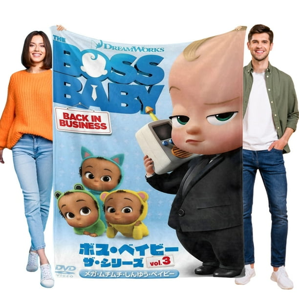 Bebé Jefe 3 anti-pilling, suave, ligera, esponjosa y acogedora de lujo para hogar y cocina – Perfecta para niños y adultos,100X80cm