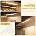 thumbnail image 4 of Under Cabinet Lights with Hand Wave, Under Counter Lighting Natural White,Dimmable,Plug and Play,LED Lights for Kitchen Cabinet, Cupboard, Closet, Desk, 4 of 8