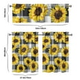 thumbnail image 4 of Wildflower Country Curtains 36 Inch - 3 Panel Vintage Bohemian Set with Rustic Floral Print, Rod Pocket, 4 of 4