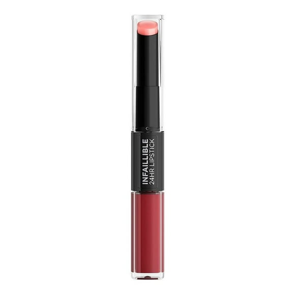 Labial L'Oréal Infallible 24H Lipstick líquido y bálsamo hidratante 502 Red to Stay 3.7ml