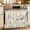 Beige, variant on Blue Yellow Beige Oven Curtain with Tie Top,Oven Skirt Curtain for Kitchen,Retro Abstract Modern Art Painting Under OvenCover Panel for Dust & Grease,Apartment RV Cabinet Curtains 27''x20''