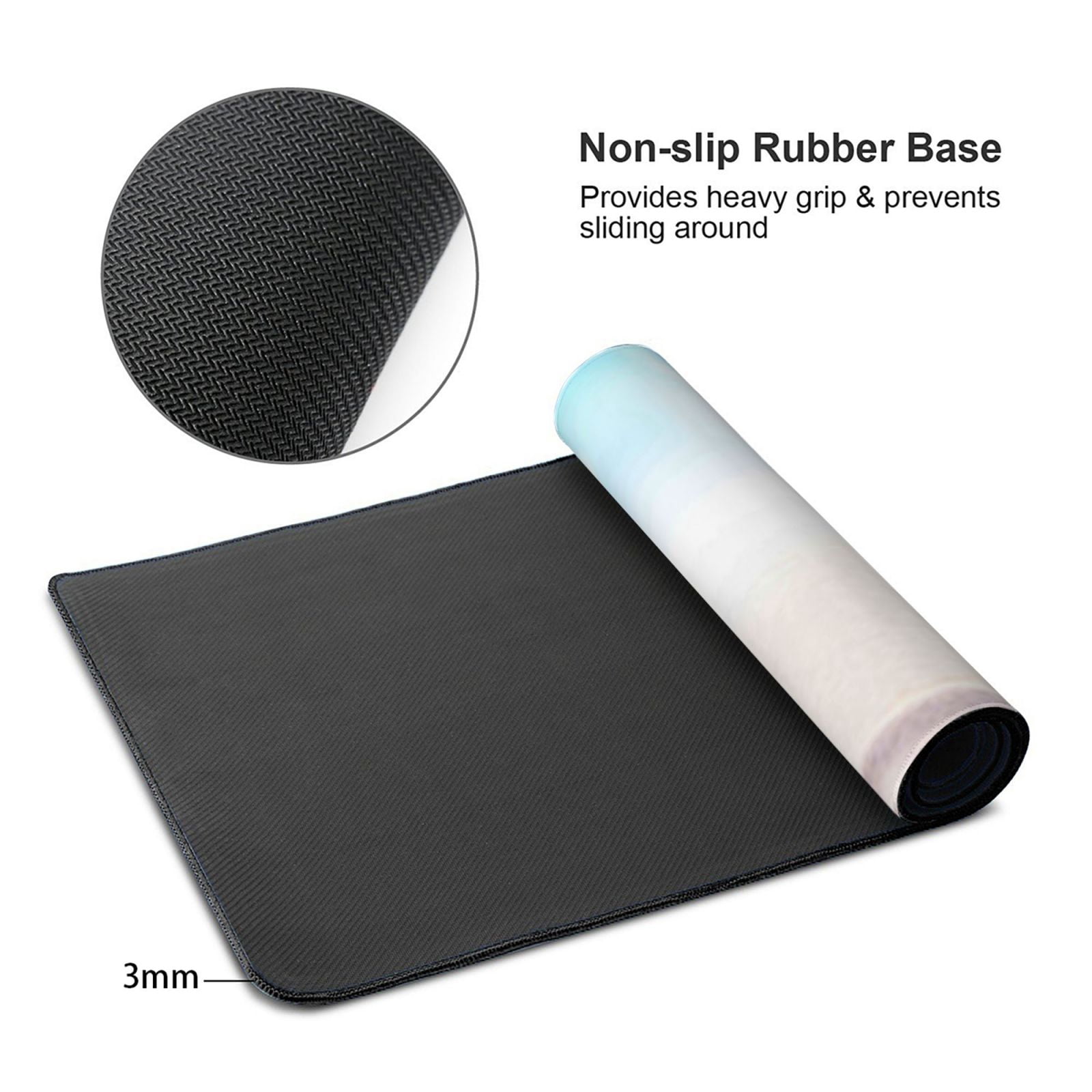 Xecao Butterfly In Blossoms Zen Print Large Mouse Pad, 16x35.5in Mousepad, Professional Non-Slip Rubber Base Big Mouse Pad, Mouse Pad for Gaming & Office Full Desk Mouse Pad