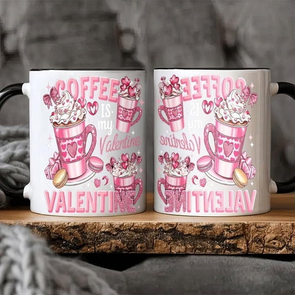 1pc 11oz Valentine S Day Ceramic Coffee Mug Romantic Cup with Love Heart Design Her Ideal Birthday Easter and Special Occasions