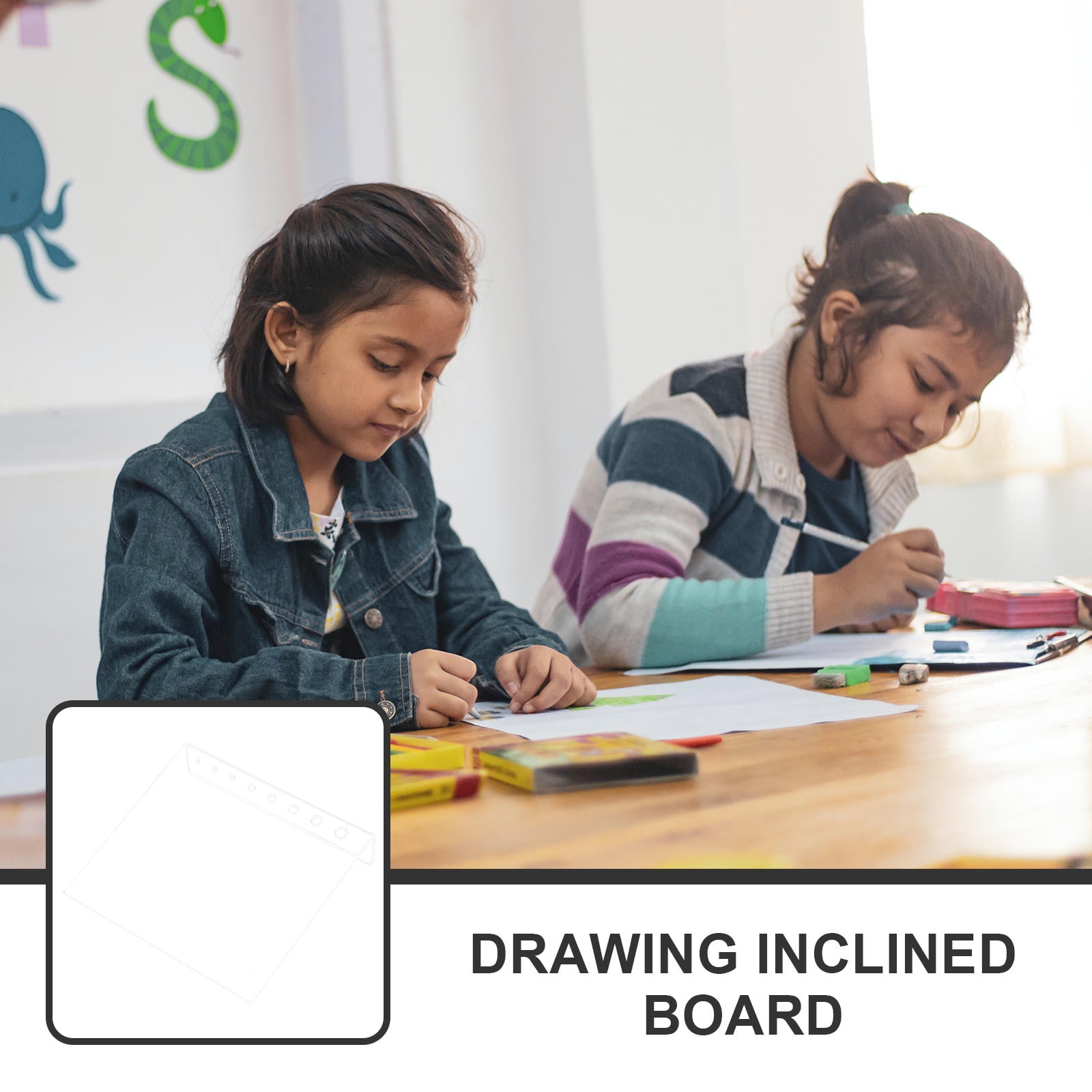 DRAFIDEEP 1Pcs for Painting Transparent for Artistic Activities Home Use Classroom
