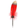 thumbnail image 2 of Pluma estilográfica de estilo europeo Vintage, pluma de caligrafía, pluma de inmersión, regalo de decoración del hogar (rojo), 2 of 5