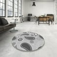 thumbnail image 4 of Ahgly Company Machine Washable Indoor Rectangle Transitional Platinum Gray Area Rugs, 2' x 3', 4 of 7