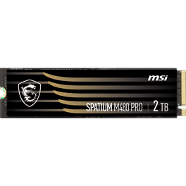 MSI SPATIUM M480 PRO 1TB PCIe 4.0 NVMe M.2, 3D NAND Internal