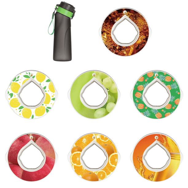 Botella Bebida 650ML Reutilizable Flavo Camping Senderismo Vasos (+) Rojo Verde