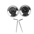 thumbnail image 1 of koolsoo 5x Chrome Motorbike Handlebar Mount Clock Mini Waterproof Digital Watch And Fits 7/8 1 Inch Handlebars, 1 of 9