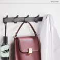 thumbnail image 5 of CHUANK 2-Pack Coat Rack Wall Mounted 锛孒eavy Duty Aluminum锛? Double Hook Metal Coat Hook锛孧odern White Coat Hook Rails Wall Hook Rack for Entryway锛孠itchen锛孊athroom锛孋lo, 5 of 5