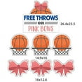 thumbnail image 3 of Gender Reveal Yard Sign, 7-Piece Set, Free Throws or Pink Bows, Basketball Gender Reveal, 3 of 7