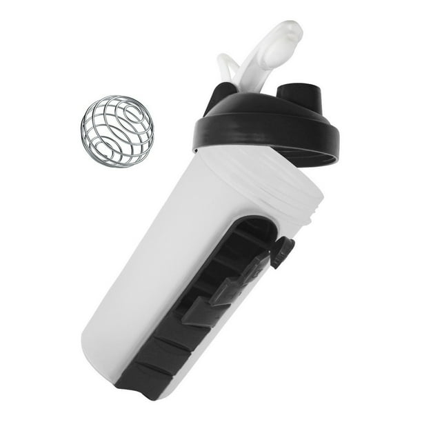 Vaso Shaker Pastillero Mezclador Para Proteina Gym Portatil OEM Pastillero