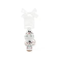 thumbnail image 2 of BLISSFUL STEP Edition Women's Satin Floral Print Block Heel Sandals White 7, 2 of 8