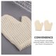 thumbnail image 5 of 2 unids Prácticos Guantes de baño exfoliantes Guantes de baño de frotamiento simple para ducha, 5 of 6