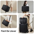 thumbnail image 2 of XL Grande Estuche de Maquillaje de Viaje 3 Capas - Con Espejo, 41x30x13cm Bolsa de Cosm&eacute;tico Impermeable con Divisor Ajustable, Gran Capacidad Organizador de Maquillaje Impermeable (Grande, 2 of 8