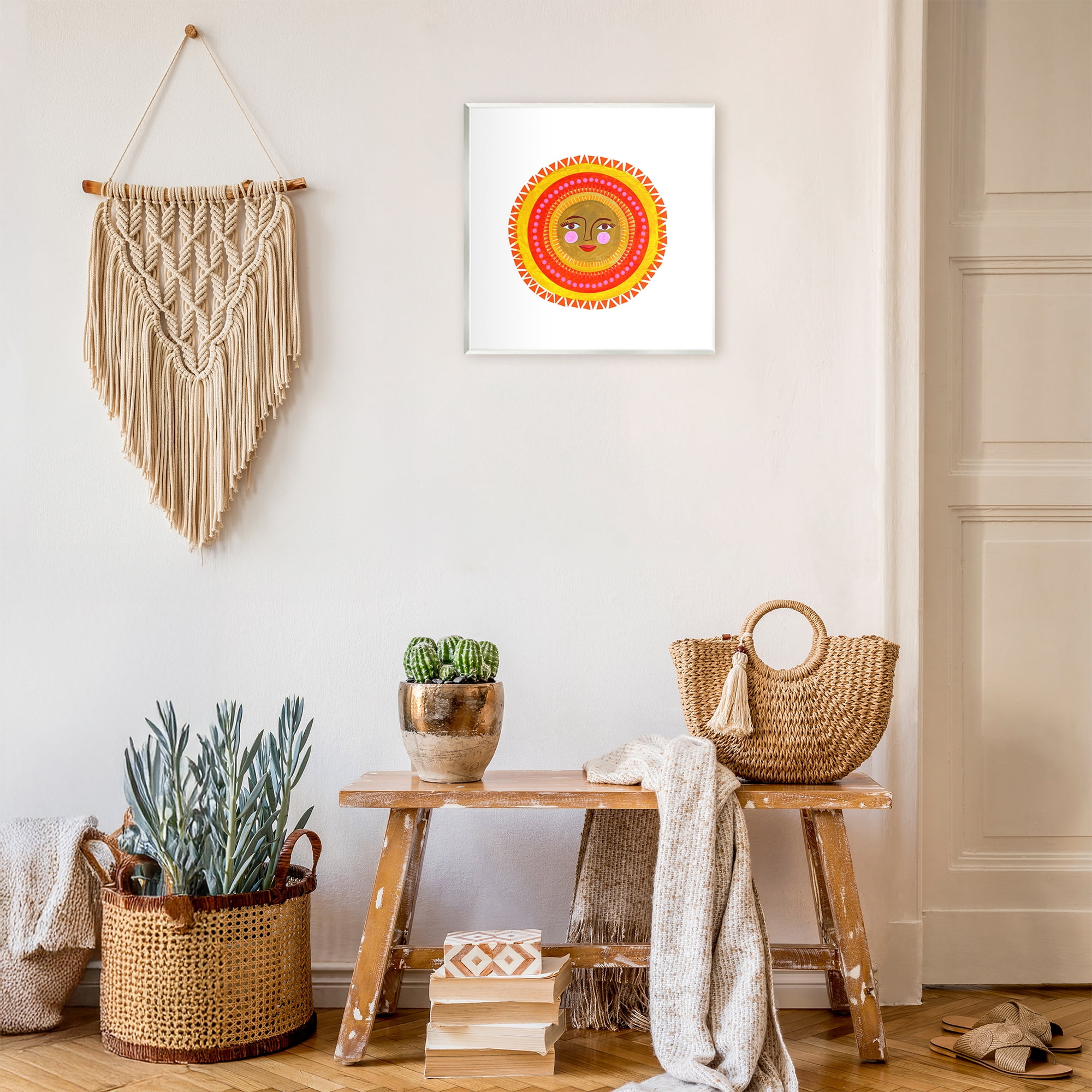 Stupell Industries Bold Bohemian Sun Wall Plaque Art, design by Katherine Herrell Studio