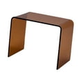thumbnail image 4 of jifeng Acrylic Side Table Acrylic Rectangle U Shape Bedside Table Acrylic End Table Brown, 4 of 9