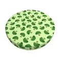 thumbnail image 1 of Balery Broccoli Vegetables Fundas de asiento para taburete de bar redondo de tela de terciopelo ajustables que protegen de arañazos y manchas para sillas de 14 a 17 pulgadas.-12 inch, 1 of 7