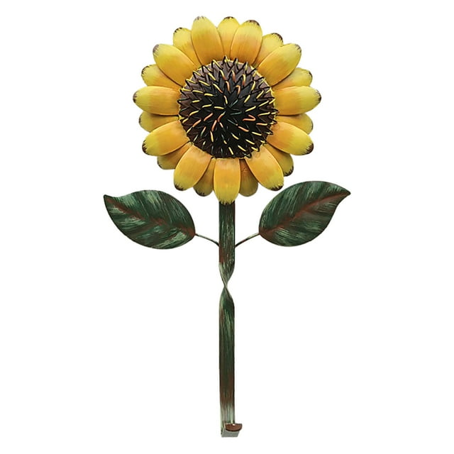 Gancho Decorativo de Hierro Forjado Xihbxyly con Forma de Girasol para Decoración de Pared