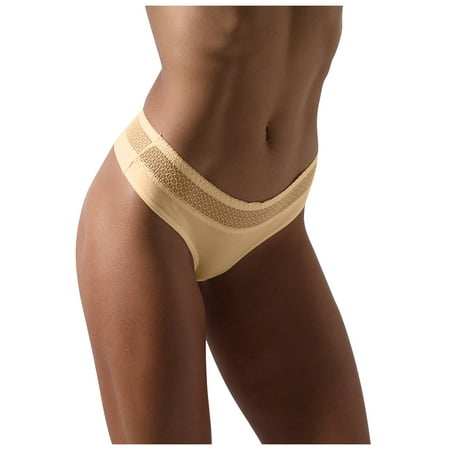 

BIZIZA Women s Panty Everyday Cotton Seamless Underwear Low Rise Sporty Briefs Complexion S